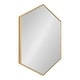 preview thumbnail 53 of 90, Kate and Laurel Rhodes Framed Mid-century Hexagonal Wall Mirror 22x31 - Gold