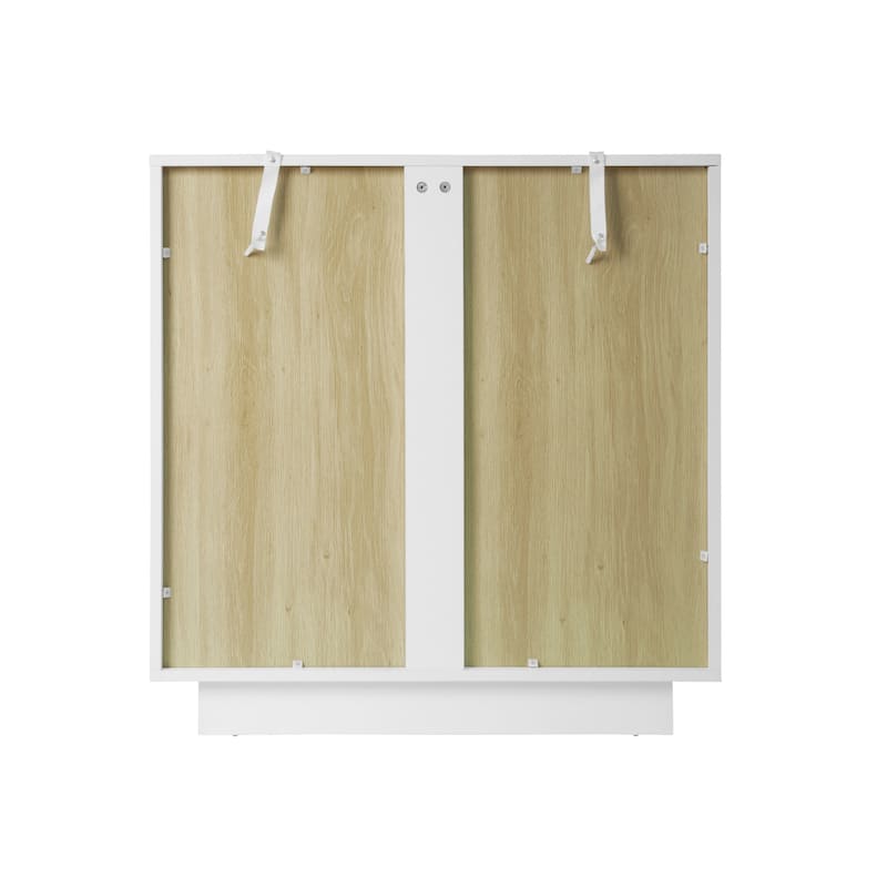 Storage Cabinet with Acrylic Door for Living Room - N/A