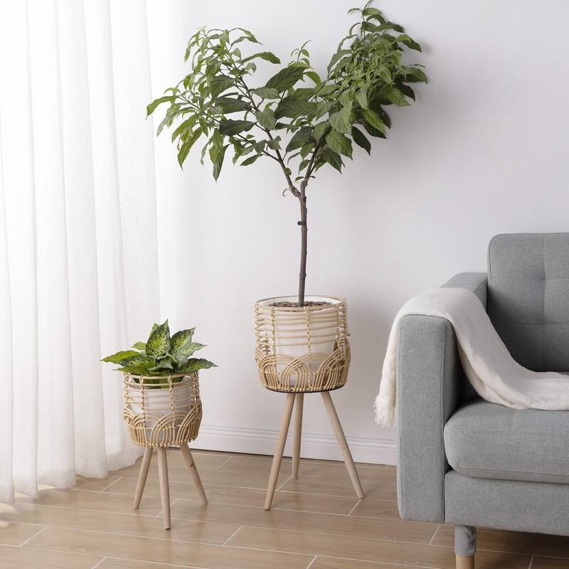 Style Plant Stand Set For House And Outdoor Plants - 10.83 x 10.83 x 23.62 inches
