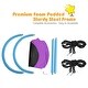 preview thumbnail 6 of 8, 60" Saucer Surf Outdoor Adjustable Swing Set-Purple - 60" x 32" (L x W)