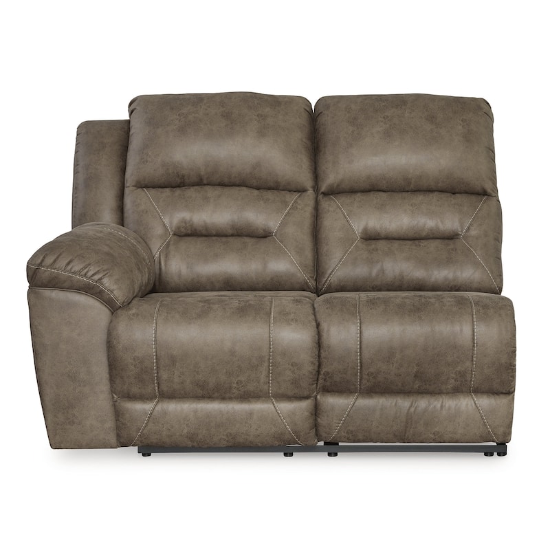 Signature Design by Ashley Ravenel Brown 3-Piece Power Reclining Sectional - 106" W x 93" D x 43" H