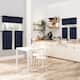 No. 918 Martine Microfiber Semi-Sheer Rod Pocket Kitchen Curtain Valance and Tiers Set