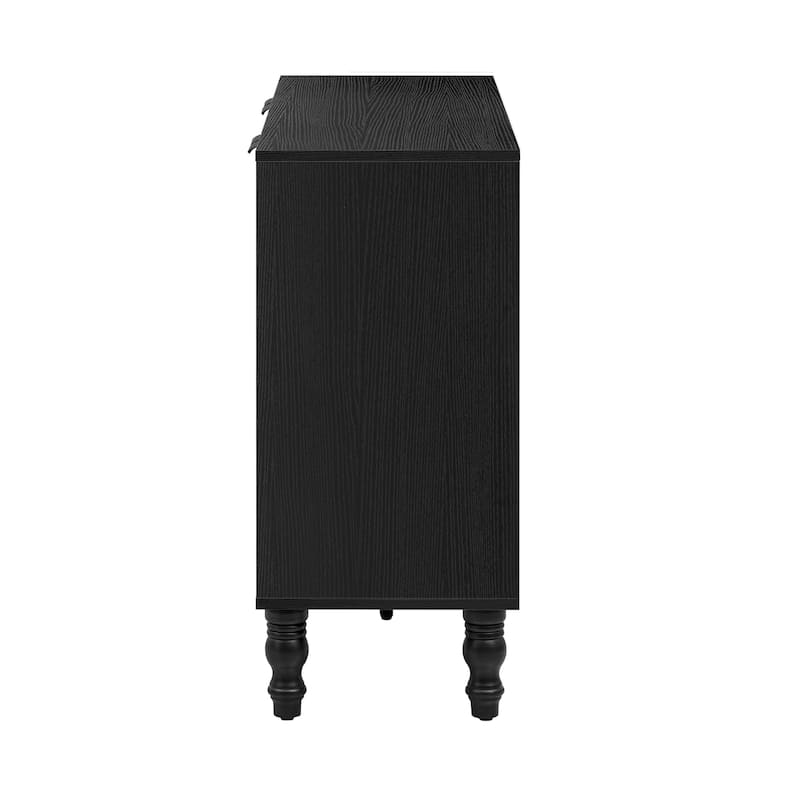 Modern TV Stand with 2 Storage Compartments, Fits TVs up to 43 Inches - 47.2" D x 13.9" W x 31.1" H
