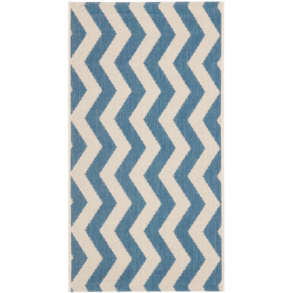 SAFAVIEH Courtyard Morganne Chevron Indoor/ Outdoor Waterproof Patio Backyard
