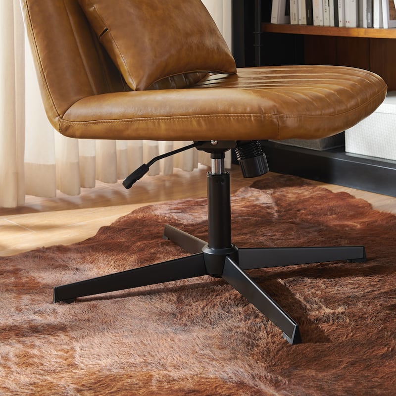 Art Leon Swivel and Adjustable Accent Chair with Ottoman