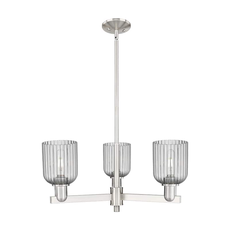 Innovations Lighting Downtown Urban - Bridal Veil - 3 Light 18" Chandelier