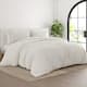 Soft Essentials Rugged Stripes Ultra Soft Oversized 3-piece Duvet Cover Set - Ivory - King - Cal King