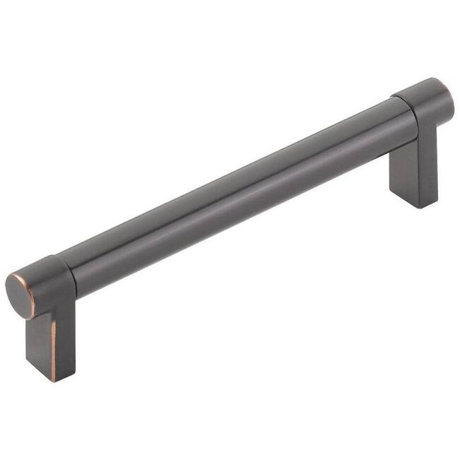 Emtek 84054.REC.SM Smooth 5" Center to Center Bar Cabinet Pull with - Oil Rubbed Bronze / Oil Rubbed Bronze Stem