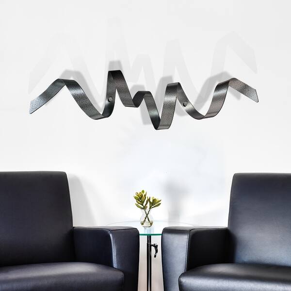 Statements2000 Black 3d Metal Wall Art Accent Sculpture Abstract Decor By Jon Allen Titanium Wall Twist 44 X 10 Overstock 19418485 Learn how to add pops of color, hang bet you haven't considered this wall decor idea: jon allen fine metal art
