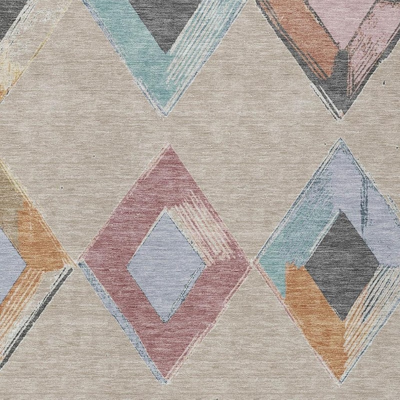 HomeRoots Geometric Transitional Rectangle Outdoor Rug