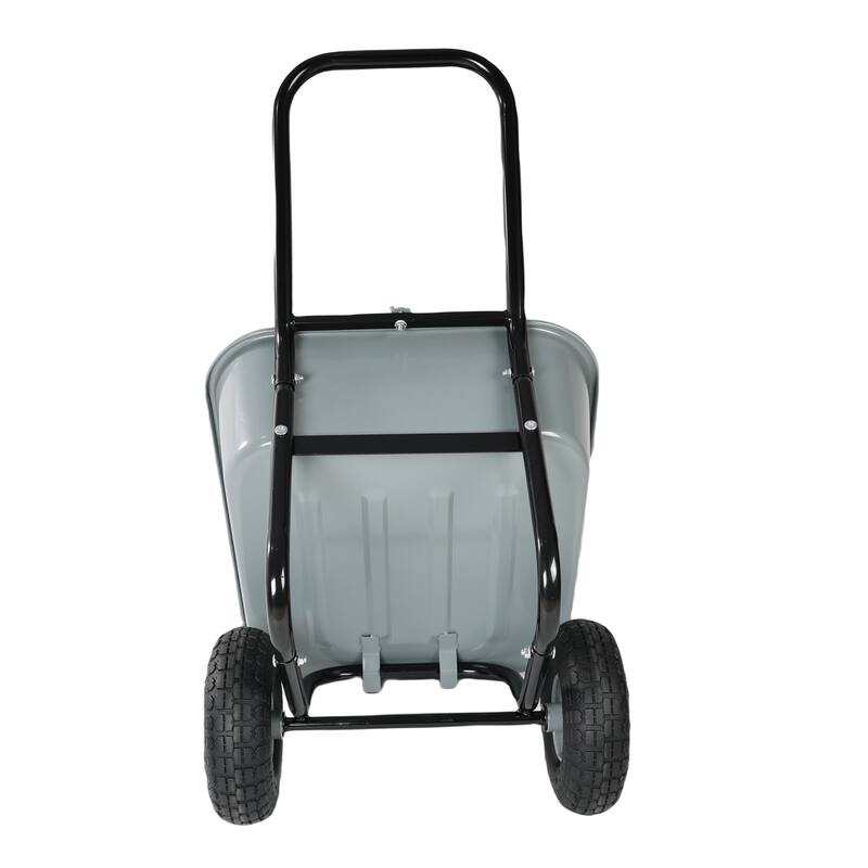 35L Large Capacity Two-Wheeled Trolley Cart for Gardening, Warehouse Handling, and Outdoor Activities, Non-Leak Design