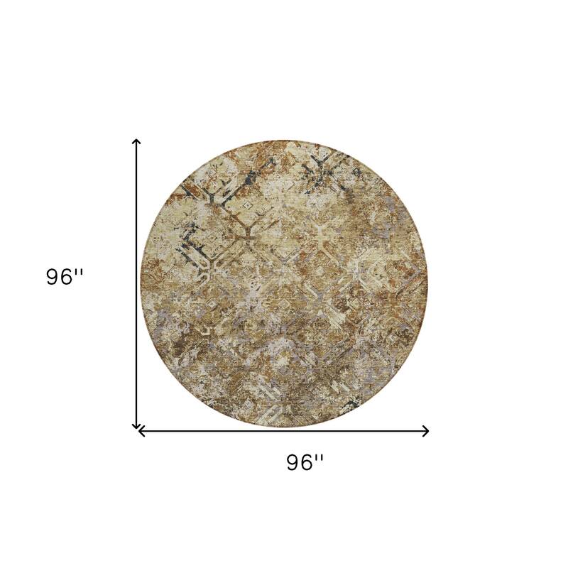 HomeRoots Geometric Transitional Rectangle Outdoor Rug