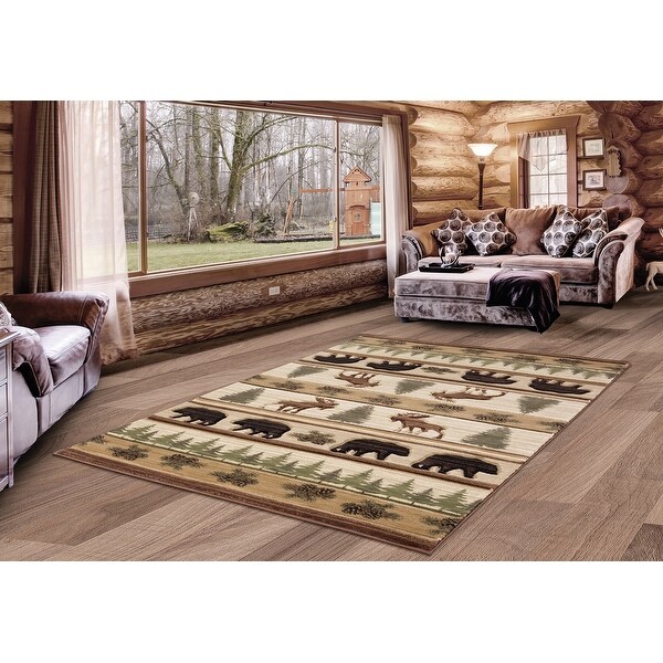 Westfield Home Graham Ellijah Beige Hand-Carved Area Rug. Opens flyout.