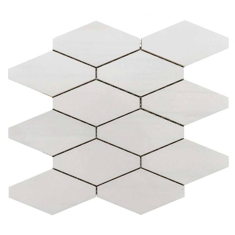 The Tile Life Stately Elongated Hex 12x12 Dolomite Porcelain Floor & Wall Tile