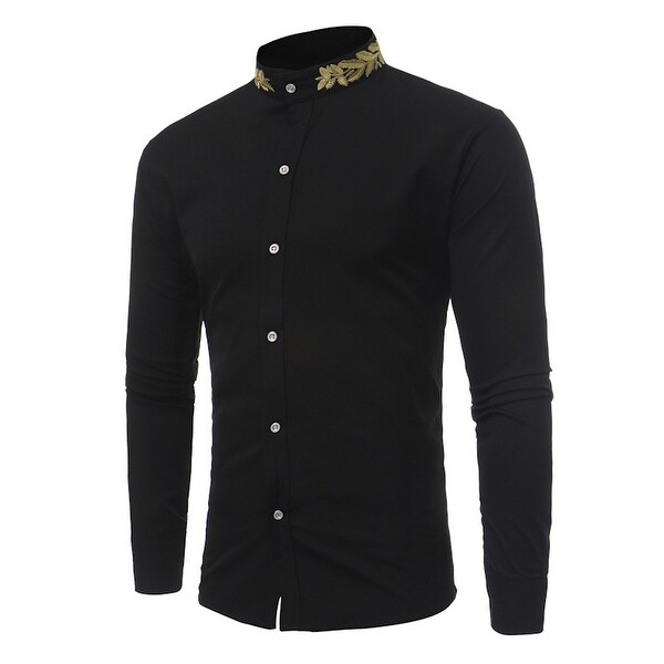 gold and white mens dress shirt
