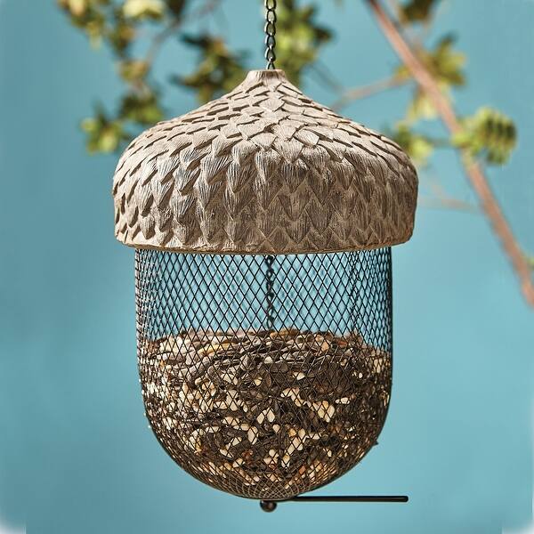 Shop Two S Company Acorn Shaped Bird Feeder Outdoor Covered
