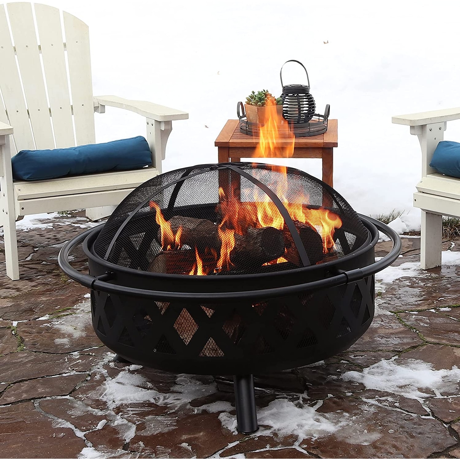 36 Inch Premium Portable Fire Pit Outdoor Garden Wood Burning And Grill Pit  - Bed Bath u0026 Beyond - 35220936