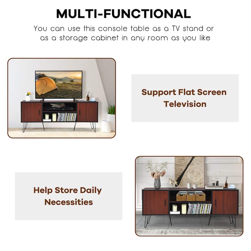 Costway 59'' TV Stand Entertainment Center Media Console Storage - See Details