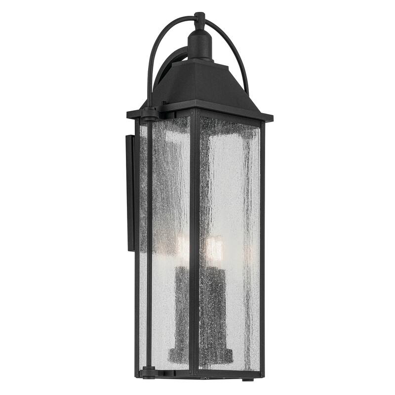 Kichler Lighting Harbor Row 4-Light Textured Black Outdoor Wall Sconce - 28.75 in