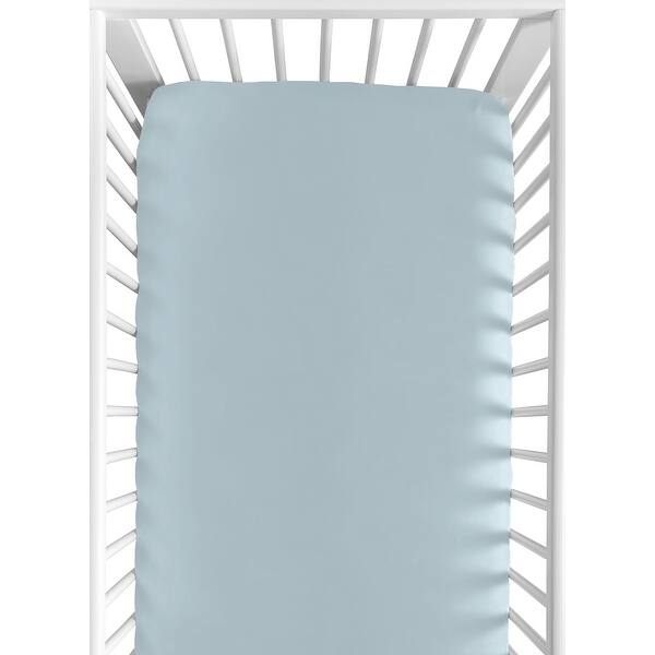 slide 2 of 6, Sweet Jojo Designs Slate Blue Collection Boy Fitted Crib Sheet - For the Construction Truck Transportation Collection