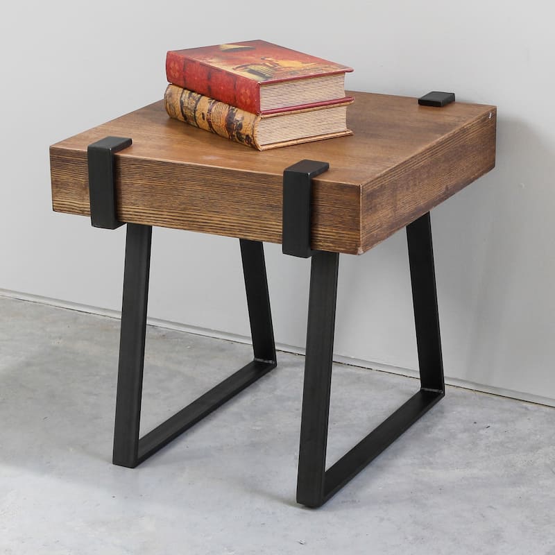 Hamburg Contemporary End Table (Multiple Finishes) - Oak