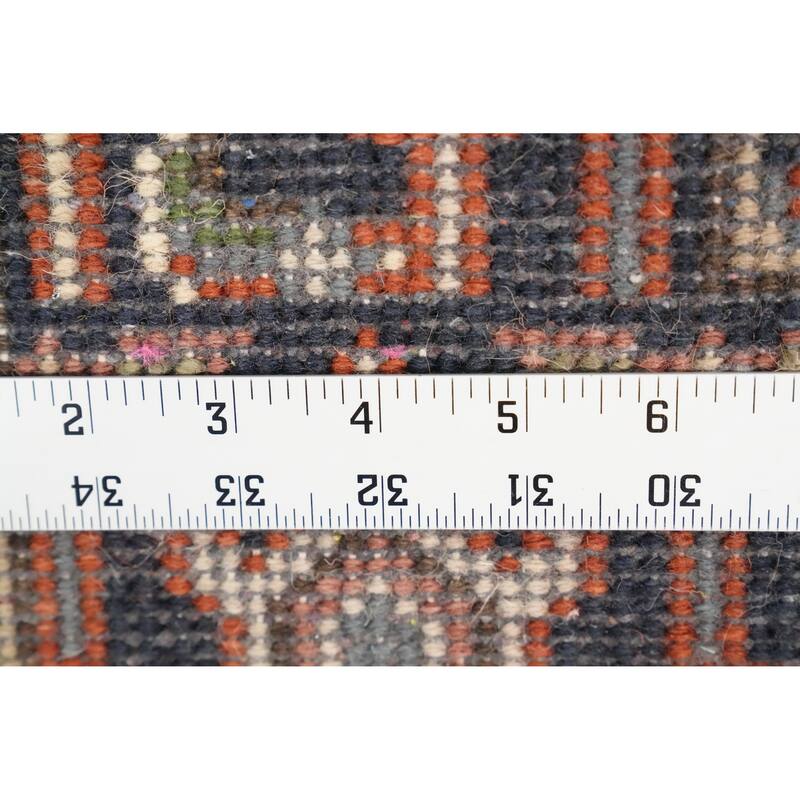 Hand Knotted Oriental 100% Wool Carpet Traditional Medallion Oranges & Rust Heriz (serapi) Area Rug - 5' 2'' X 2' 10''