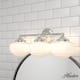 Option Brushed Nickel -White Glass