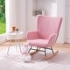 preview thumbnail 20 of 27, VECELO Rocking Chair Padded Seat with Pocket, Rocking Chair Nursery Rocker, Set of 1/2