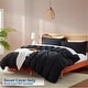 preview thumbnail 128 of 175, Nestl Ultra Soft Double Brushed Microfiber Duvet Cover Set with Button Closure