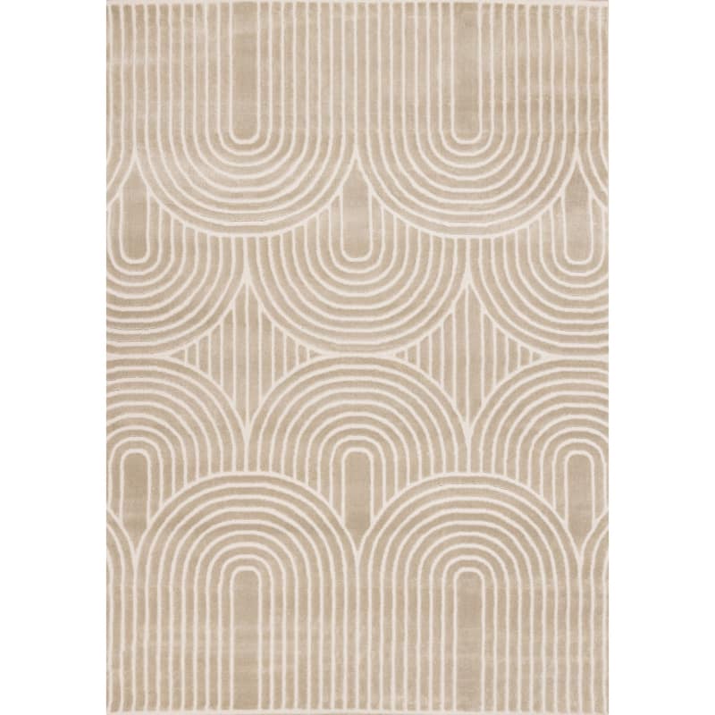 HomeRoots Geometric Modern Rectangle Area Rug - 5' X 8'