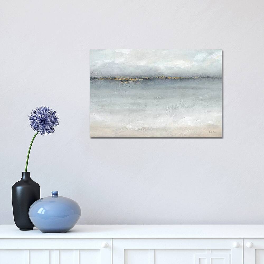 iCanvas "Serene Sea Grey Gold Landscape" by Cynthia Coulter Canvas Print
