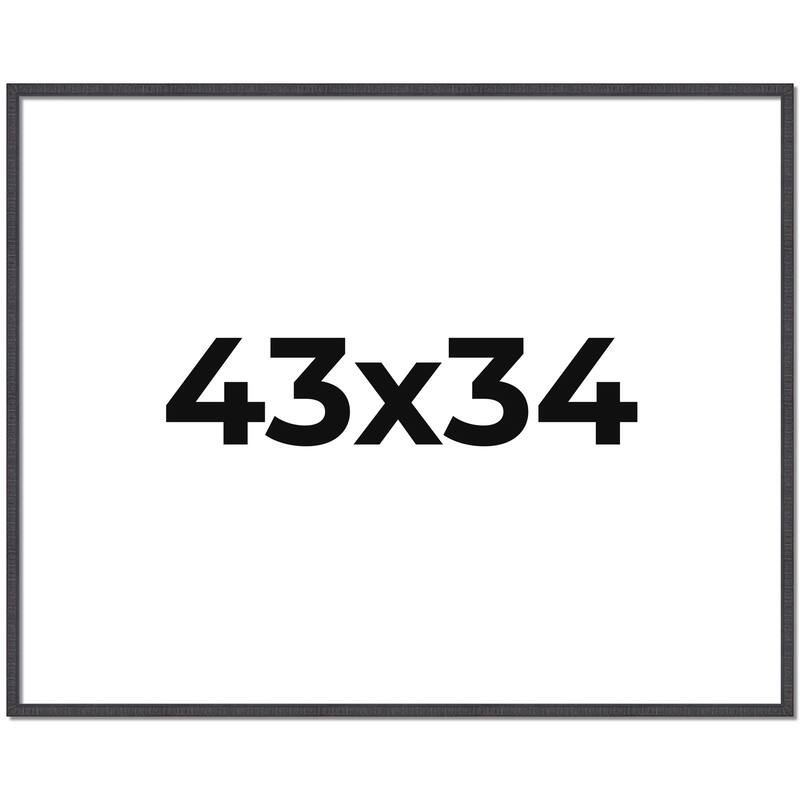 43x34 Frame Brown Solid Wood Picture Frame - Complete Modern Photo