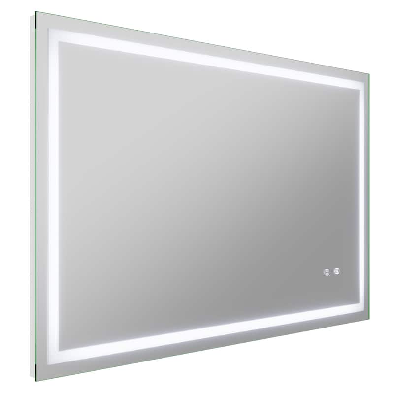 ANZZI 30-in. x 48-in. Frameless LED Front/Back Light Bathroom Mirror w/Defogger