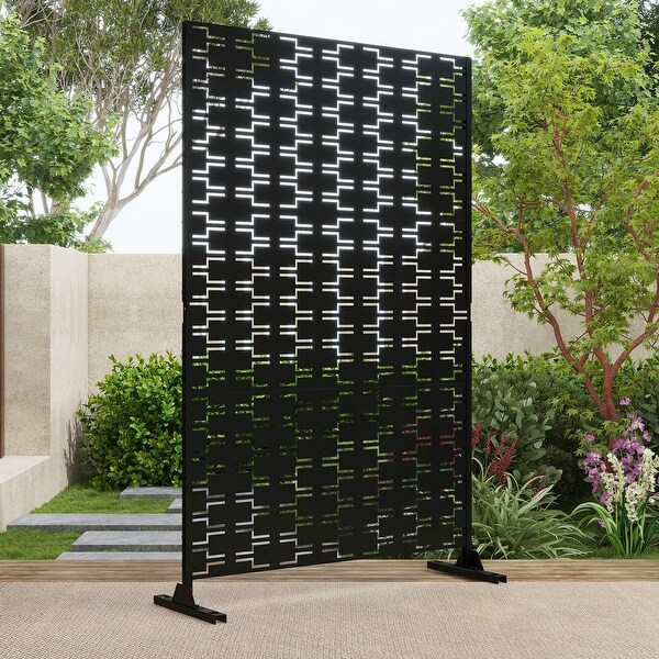 75'' x 47'' Metal Privacy Screen Fence Panel Square/ Rectangle