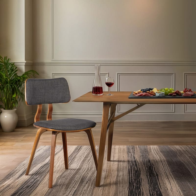 Carson Carrington Ladeplads Mid-century Modern Wood & Upholstered Dining Chair