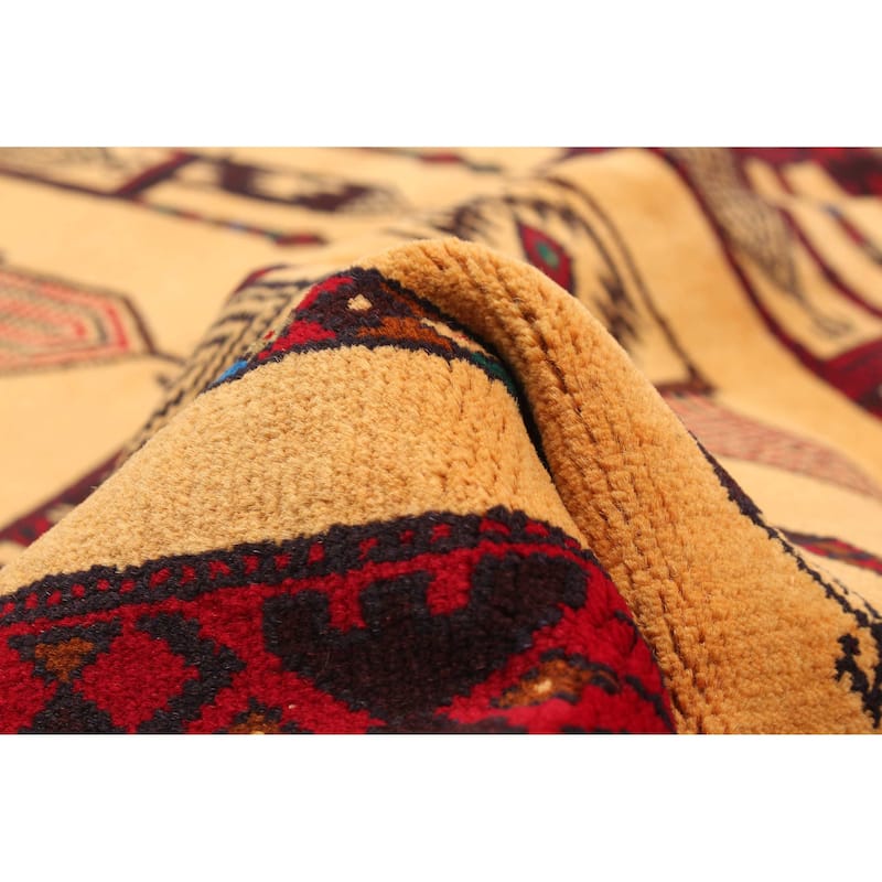 ECARPETGALLERY Hand-knotted Teimani Beige Wool Rug - 3'7 x 6'10