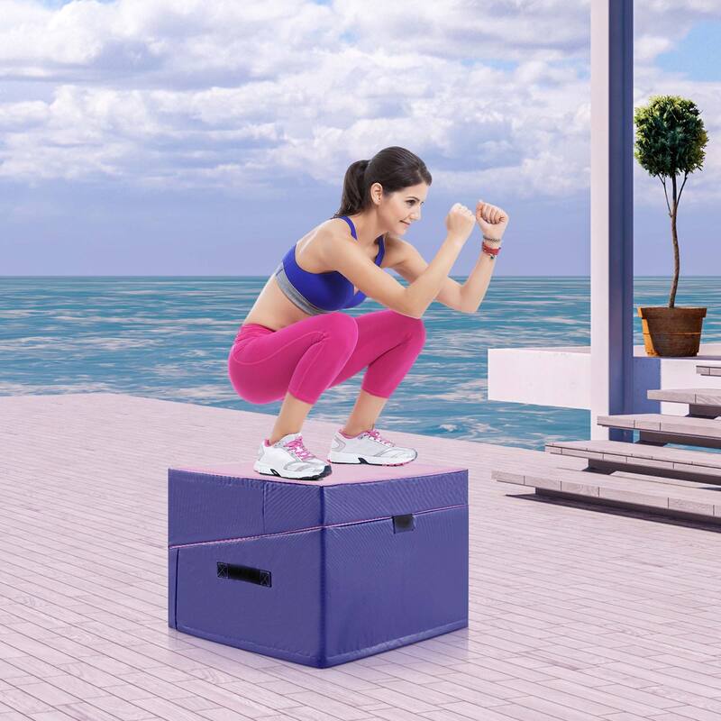 Costway Gymnastics Tumbling Mat Folding Incline Yoga Mat with Non-slip - See Details