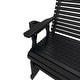 preview thumbnail 6 of 8, Fortune Candy Patio Glider for One Person, with Horizontal Slat Back, Cup Holder & Deep Contoured Seat – 600 lb