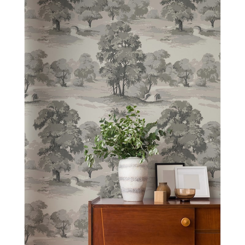 Sherwood Grey Glade Wallpaper