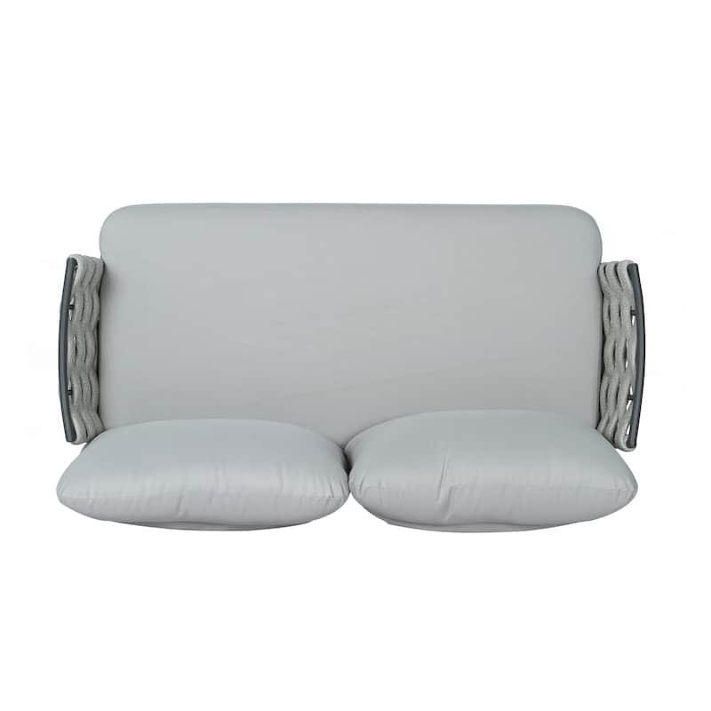Steel Loveseat and Table