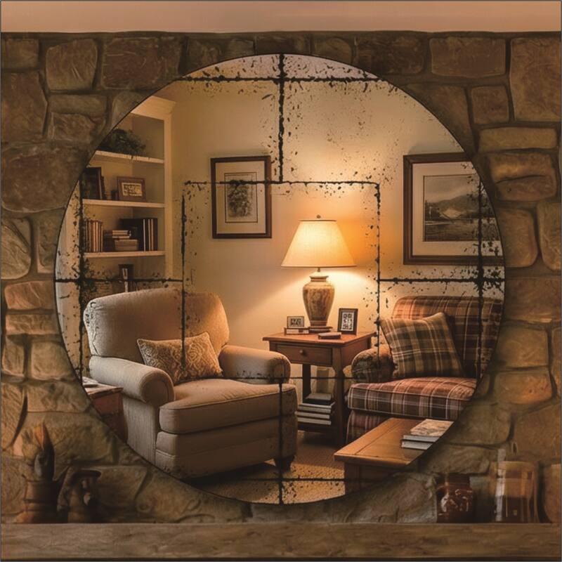 Versatile Round Wall Mirror