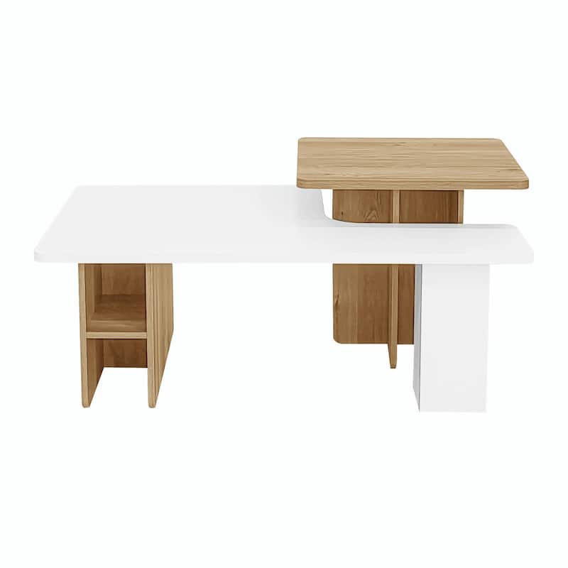 Set of 2 Nesting Coffee Tables, Farmhouse Style