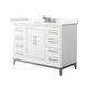 Option White / Giotto Quartz Top / Brushed Nickel