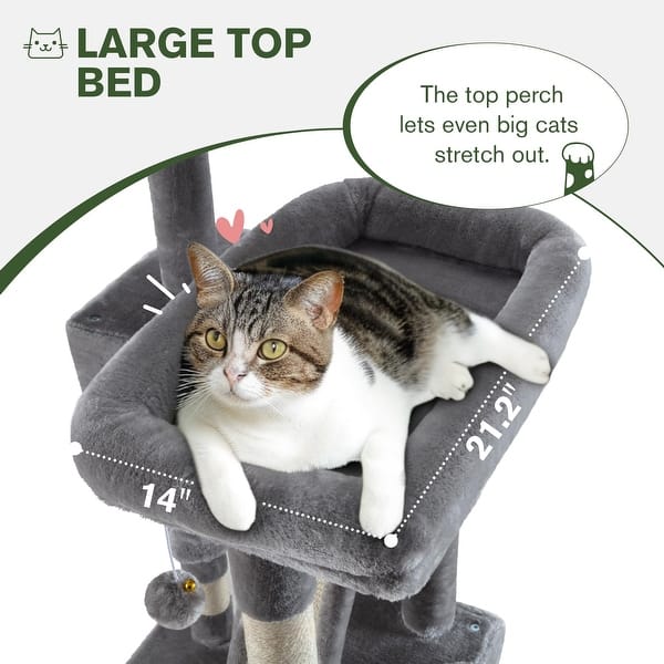Arbre A Chat Foobrues Large Cat Tree For Indoor Cats, Multi-Level