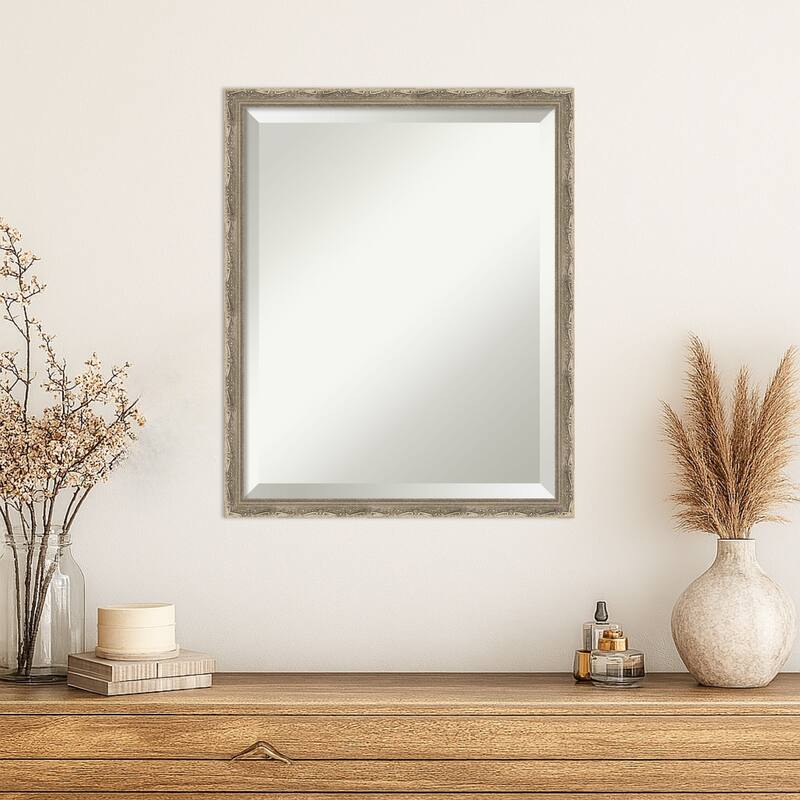 Mila Beveled Wood Framed Wall Mirror