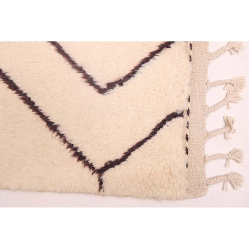 ECARPETGALLERY Hand-knotted Pak Finest Marrakesh Cream Wool Rug - 8'3 x 9'8