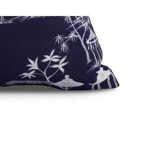 20 x 20 Inch Chinapezka Floral Print Outdoor Pillow