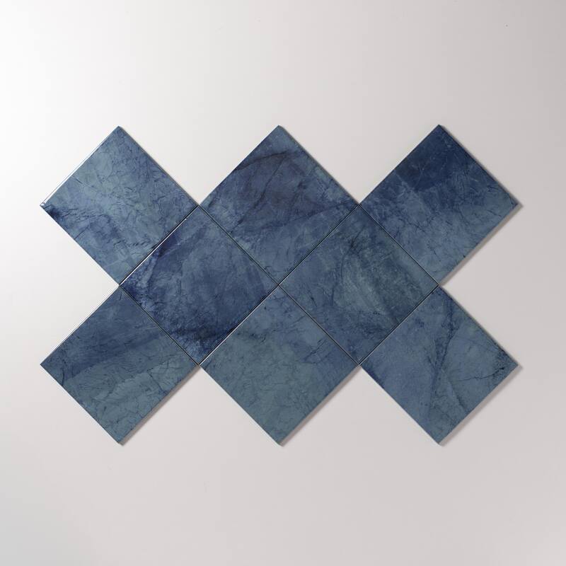 Seascape 6 in. x 6 in. Glazed Porcelain Wall Tile