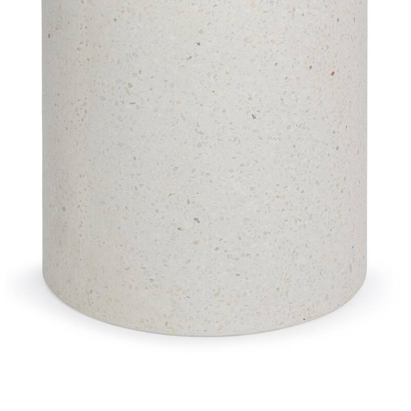 Classic Home Nysa Outdoor Concrete End Table - 20W x 20D x 20.08H