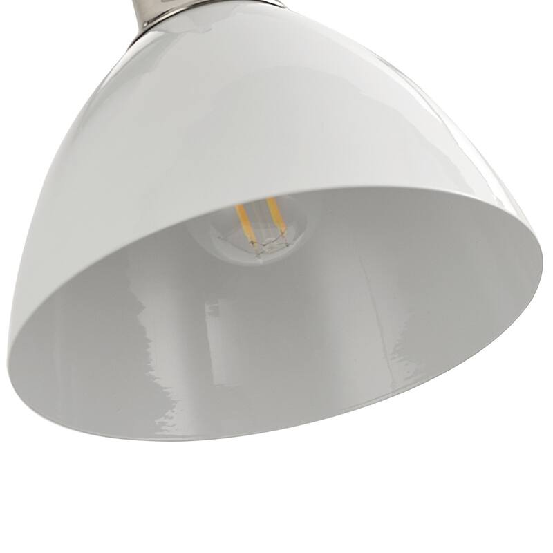Modern 3-Light Bathroom Vanity Light Over Mirror with White Shades